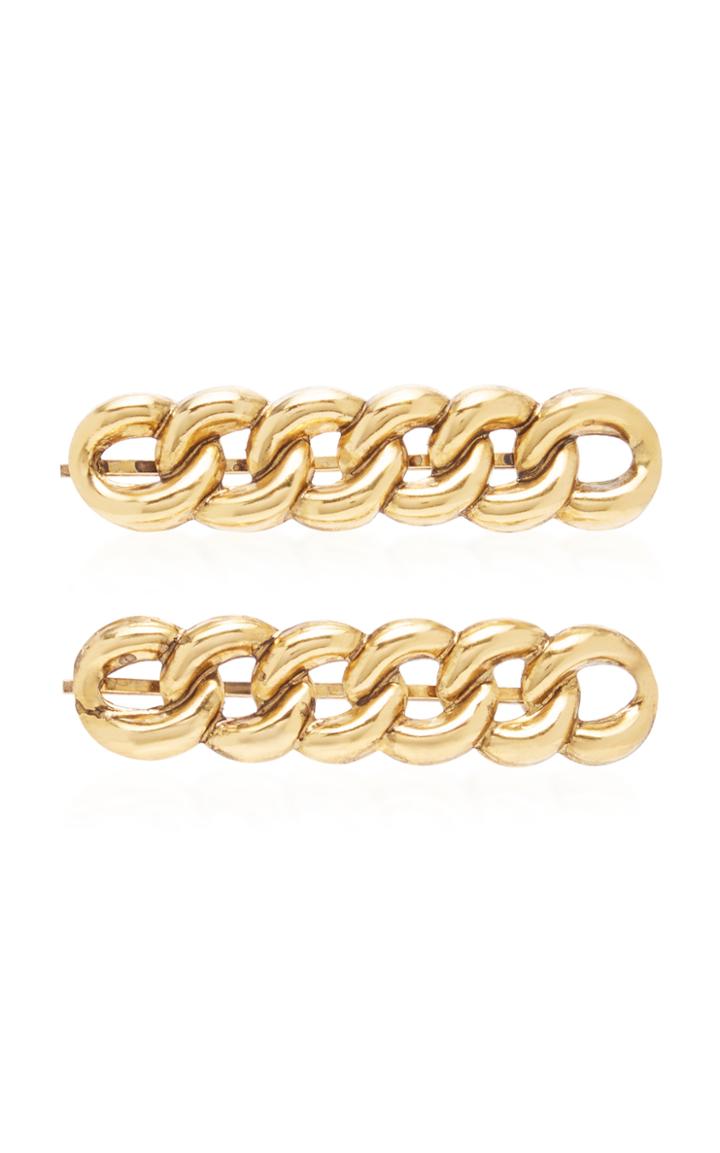 Jennifer Behr Didi Set-of-two Gold-tone Hair Slides