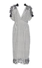 Escvdo Tika V-neck Cotton Midi Dress
