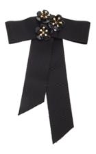 Lela Rose Flower Bow Brooch