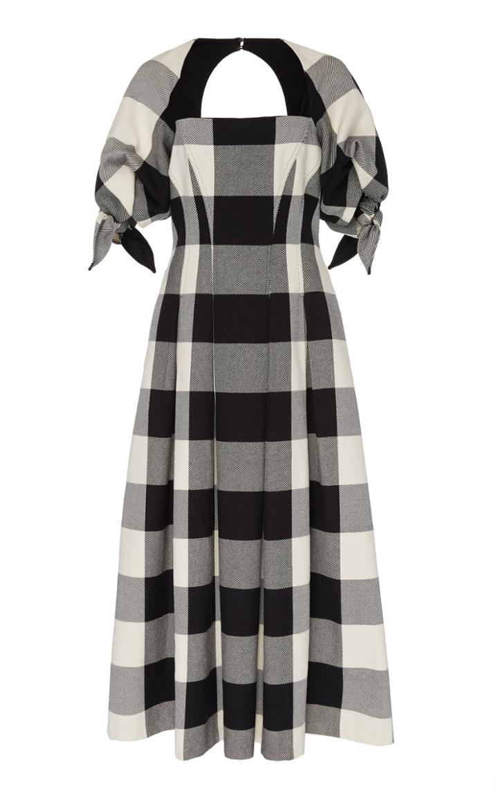 Mara Hoffman Kalilah Checked Cotton Midi Dress