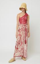Moda Operandi Red Valentino Asymmetric Printed One-piece Swimsuit