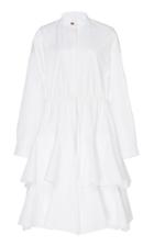 Maison Rabih Kayrouz Tiered Poplin Shirt Dress