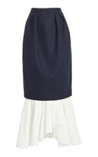Moda Operandi Rosie Assoulin Two-tone Wool-blend Skirt