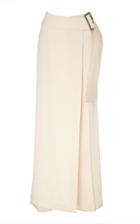 Rejina Pyo Gillian Skirted Wrap-effect Belted Satin Crepe Trousers