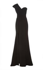 Christian Siriano Crepe One-shoulder Gown