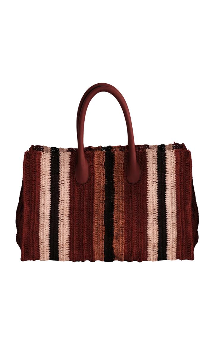 Moda Operandi Johanna Ortiz Legendary Civilizations Striped Cotton Tote