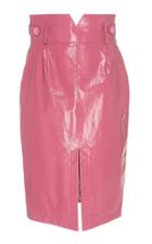 Fleur Du Mal Patent V-yoke Waist Skirt