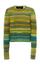 Moda Operandi Marc Jacobs Striped Alpaca-blend Crewneck Sweater Size: Xs
