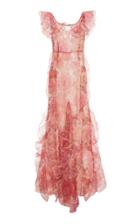Alice Mccall Flora One Shoulder Gown