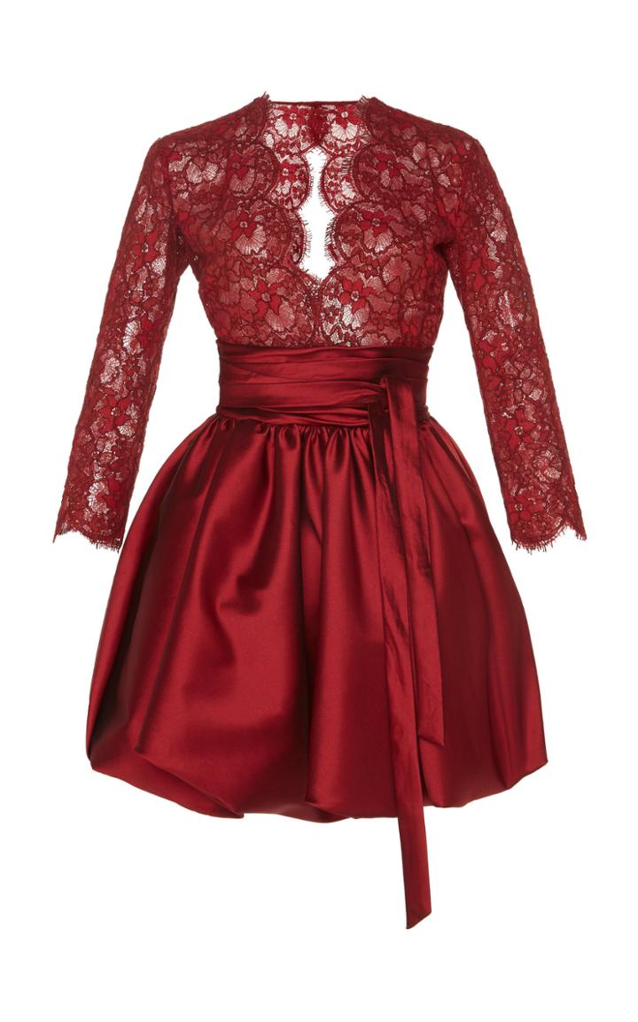 Zuhair Murad Sleek Mikado Mini Dress