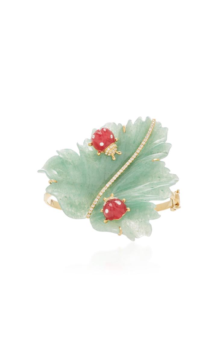 Casa Castro Ladybug Leaf Bracelet