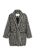 Mara Hoffman Willa Quilted Check Wrap Jacket