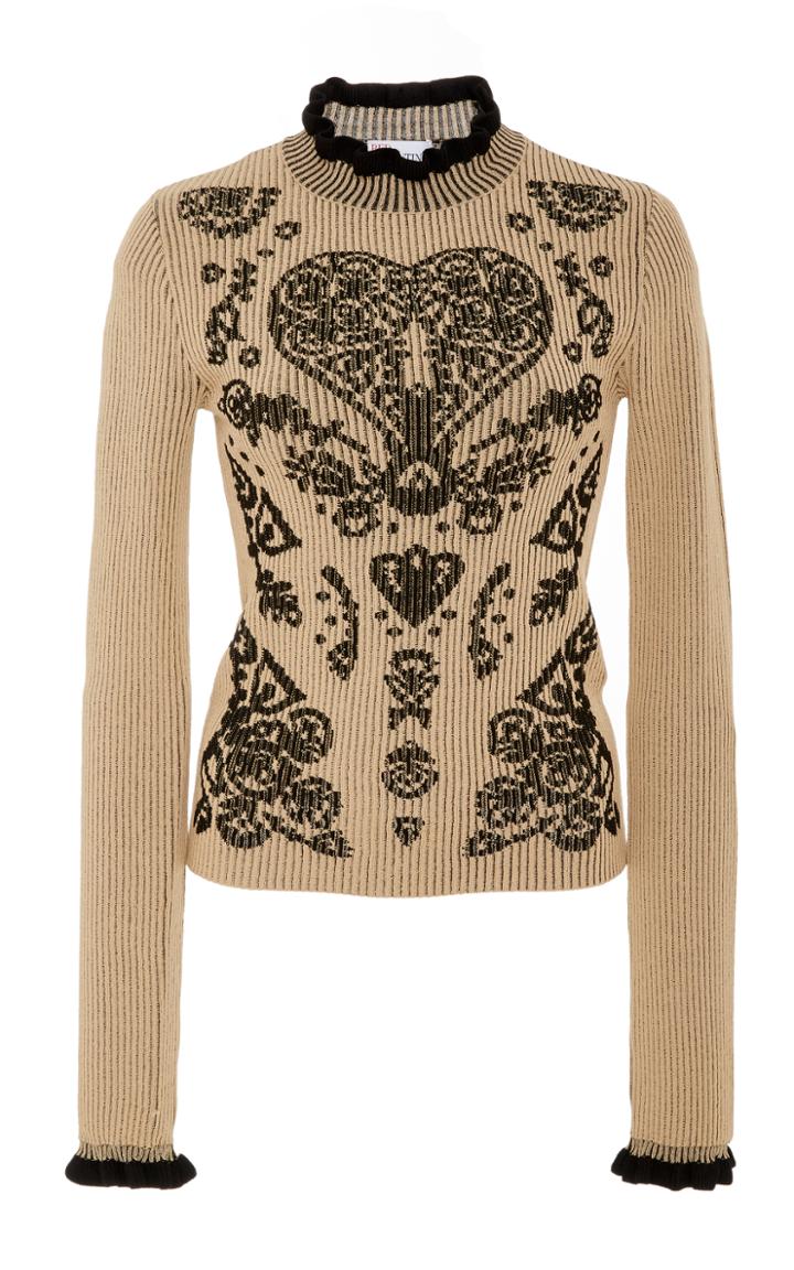 Red Valentino Long Sleeve Sweater