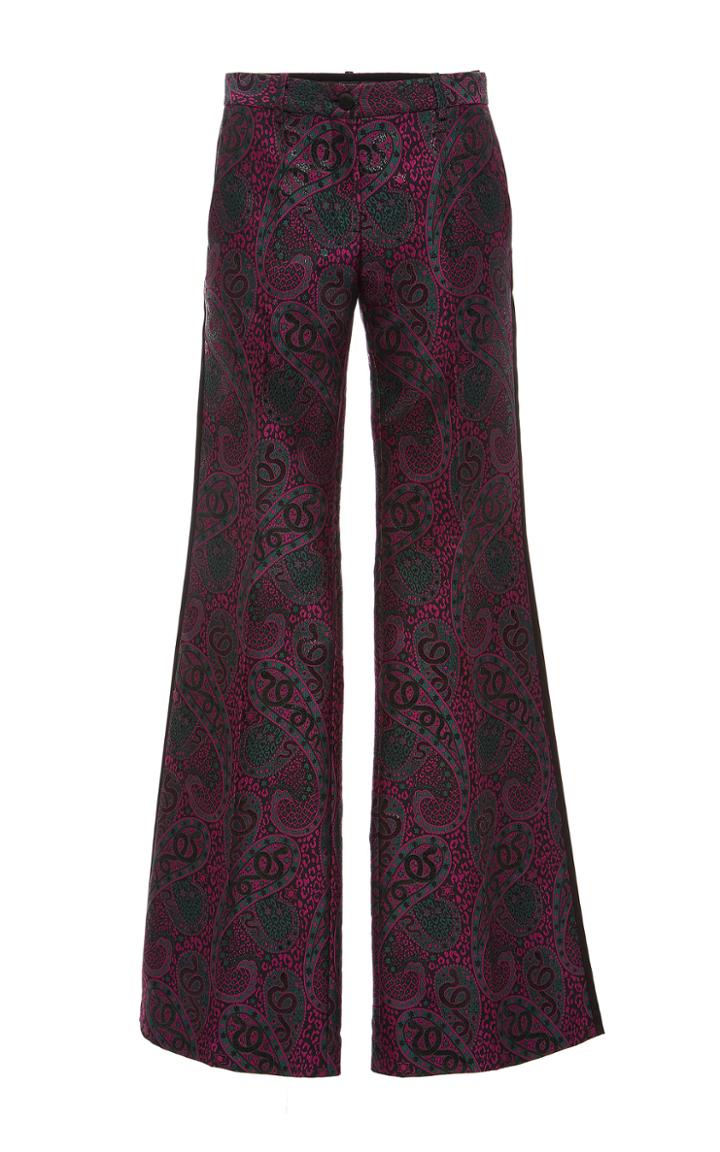 Roberto Cavalli Wide Leg Paisley Pants