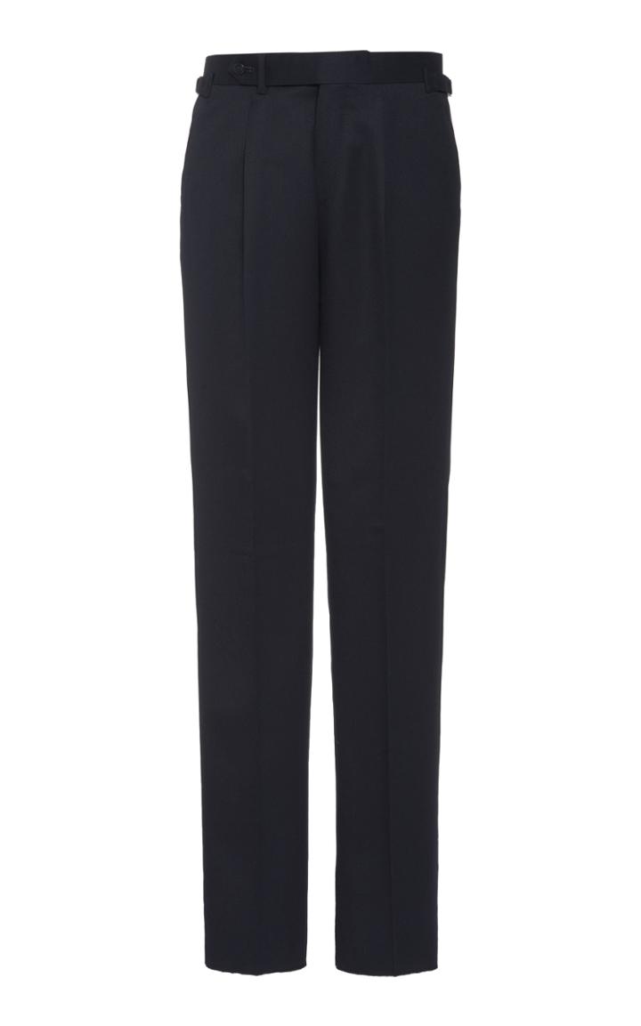 Ring Jacket Calm Twist Wool-twill Slim-leg Pants