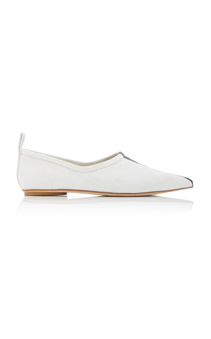 Tibi John Striped Ballerina Flat