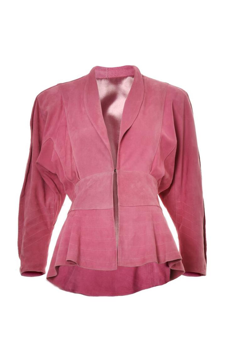 Lilly Sarti Basque Chamois Molded Blazer