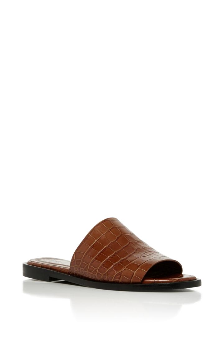 Ellery Funplex Croc-embossed Slides