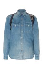 Alexander Mcqueen Harness-detailed Denim Shirt