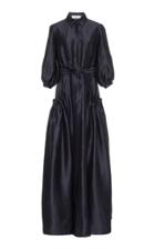 Moda Operandi Gabriela Hearst Cervantes Ruched Satin Maxi Dress Size: 36