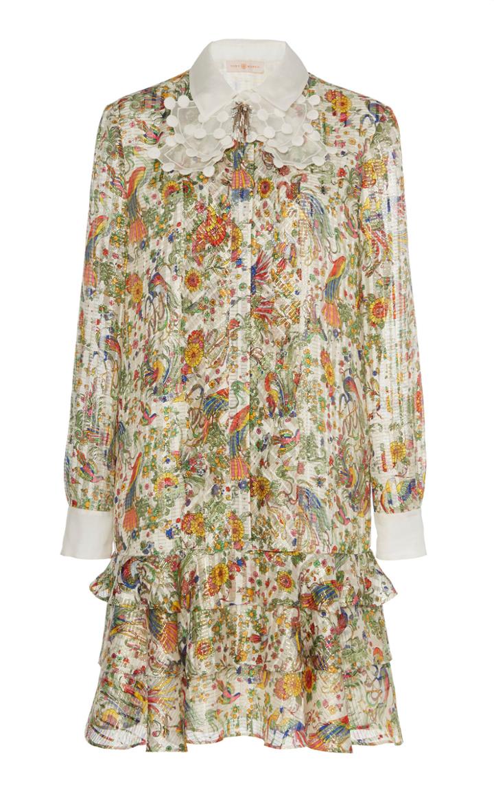 Tory Burch Printed Lurex Dress