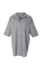 Adam Lippes Windowpane Wool Bowling Shirt