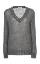 Prada Open-knit Mohair-blend Sweater