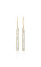 Emily P. Wheeler 14k Yellow Gold And Diamond Long Line Earrings