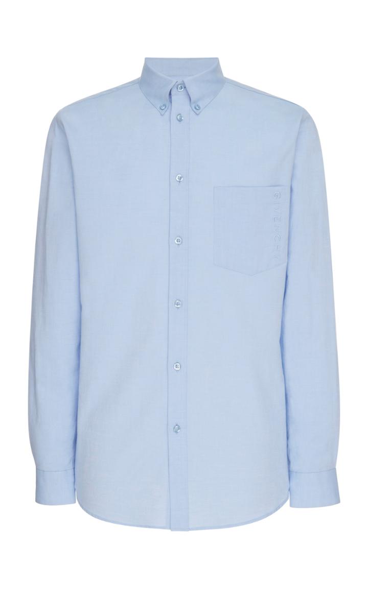 Givenchy Logo-embroidered Cotton-poplin Shirt
