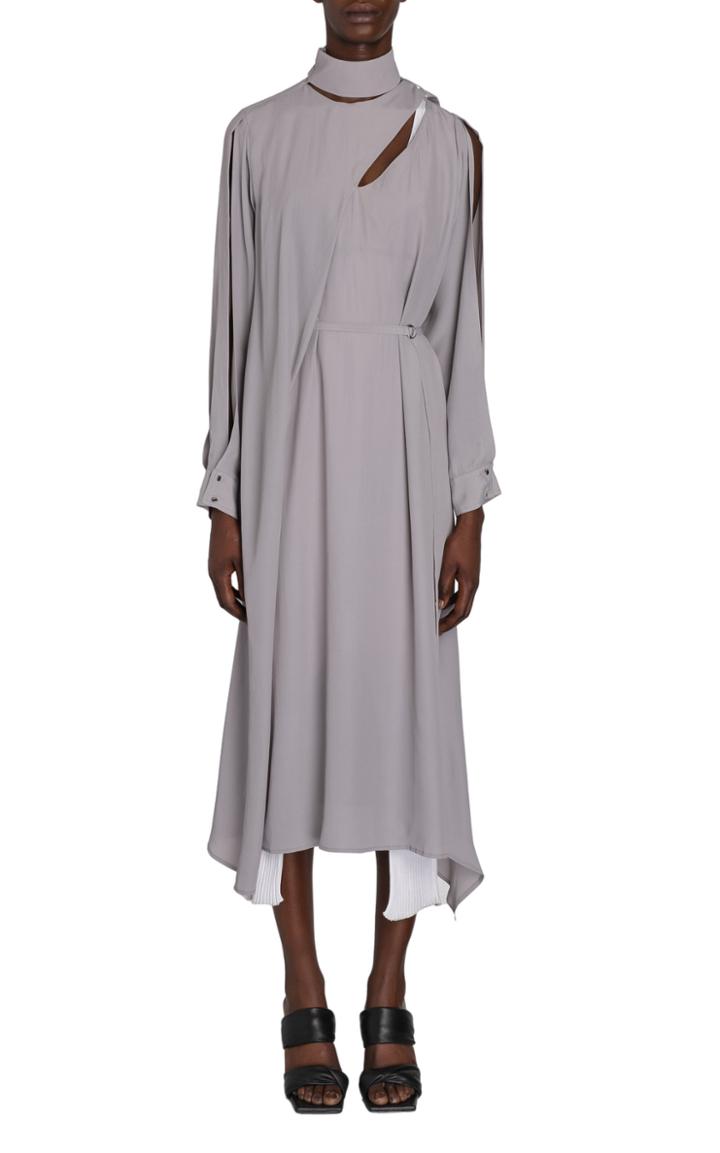Moda Operandi Boyarovskaya Belted Georgette Dress