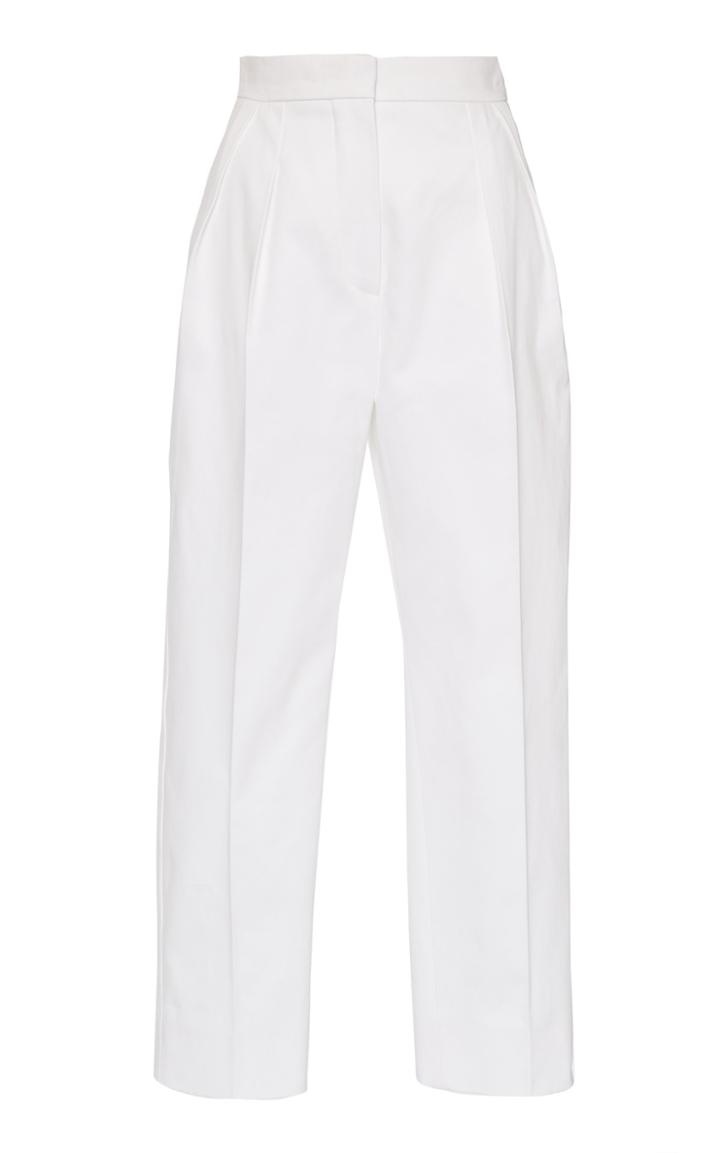 Max Mara Angus Cotton High Waisted Trousers