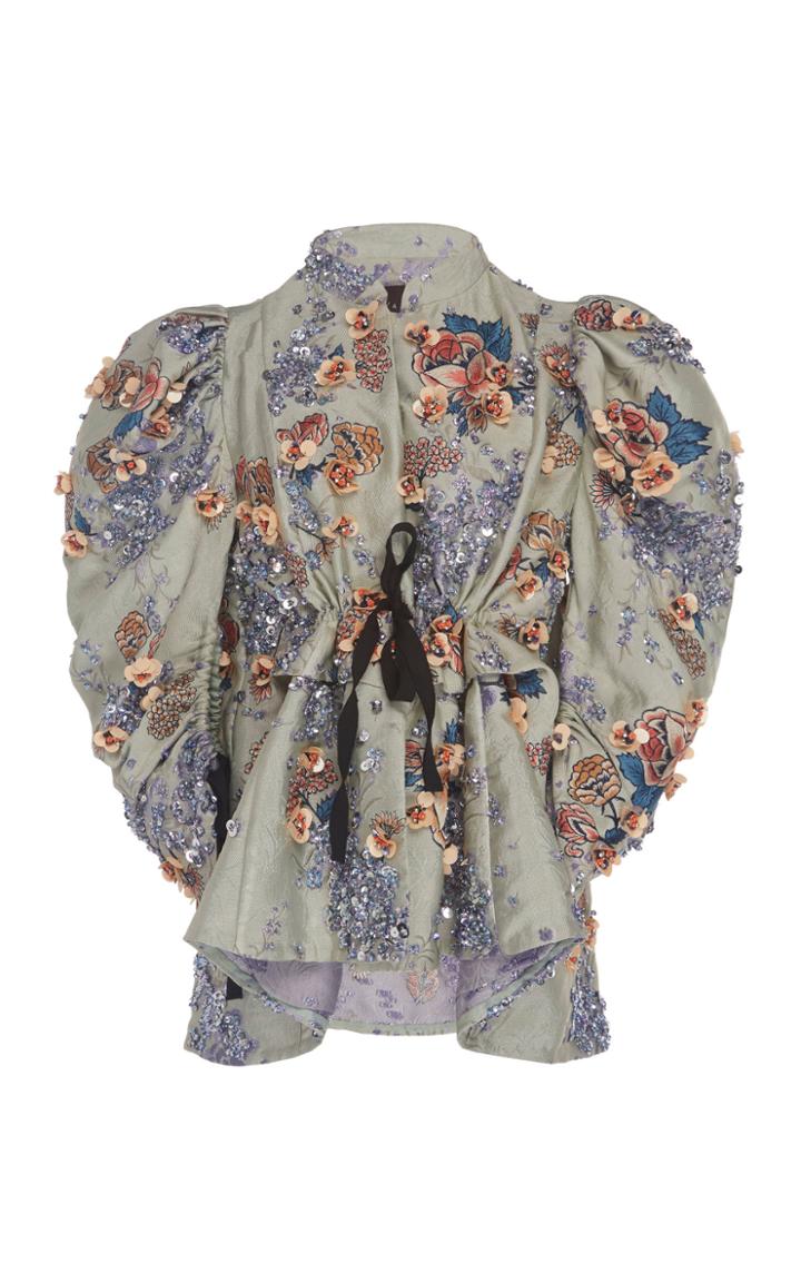 Biyan Kaleandra Floral Silk Jacket