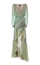 Etro Asymmetrical Georgette Maxi Dress