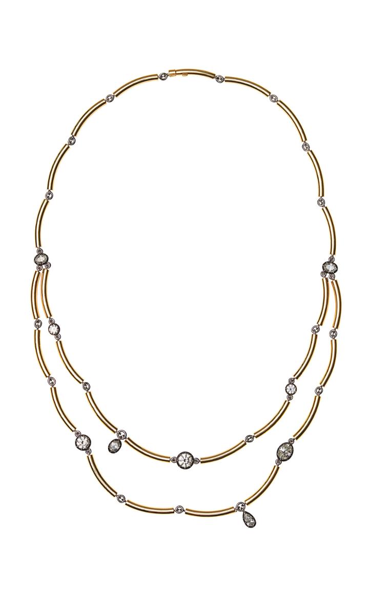 Jessica Mccormack Chi Chi Double Row Medium Necklace