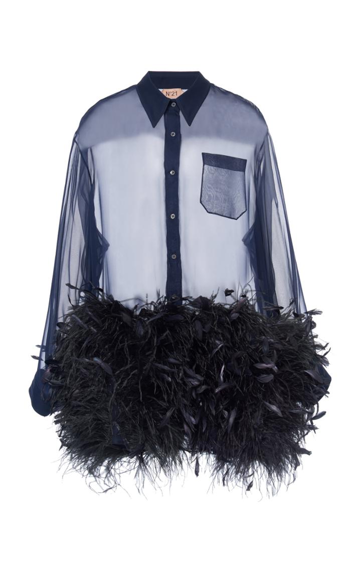 Moda Operandi N21 Feather-embellished Shirt