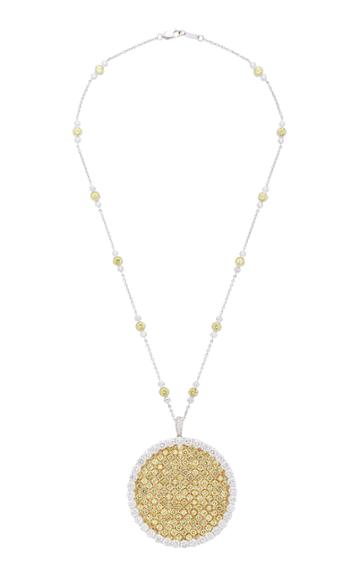 Bayco Yellow Sapphire & Diamond Necklace