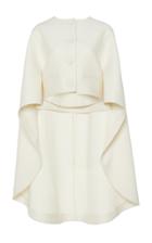 Moda Operandi Lanvin Wool-silk Blend Cropped Cape Jacket Size: 36