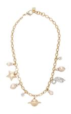 Lulu Frost Saturn Gold-plated And Crystal Necklace