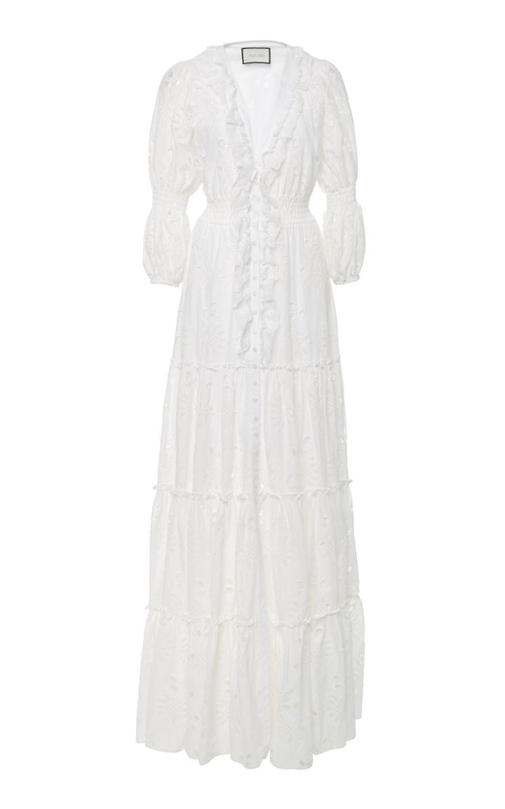 Alexis Palmira Eyelet Cotton Maxi Dress