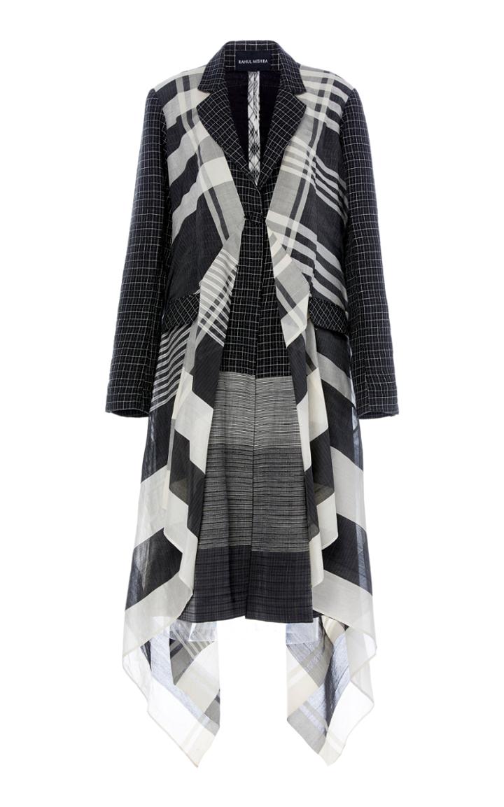 Rahul Mishra Silloner Layered Cotton-blend Coat