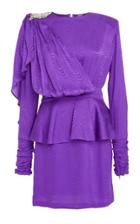 Dodo Bar Or Gace Peplum Embellished Jacquard Mini Dress