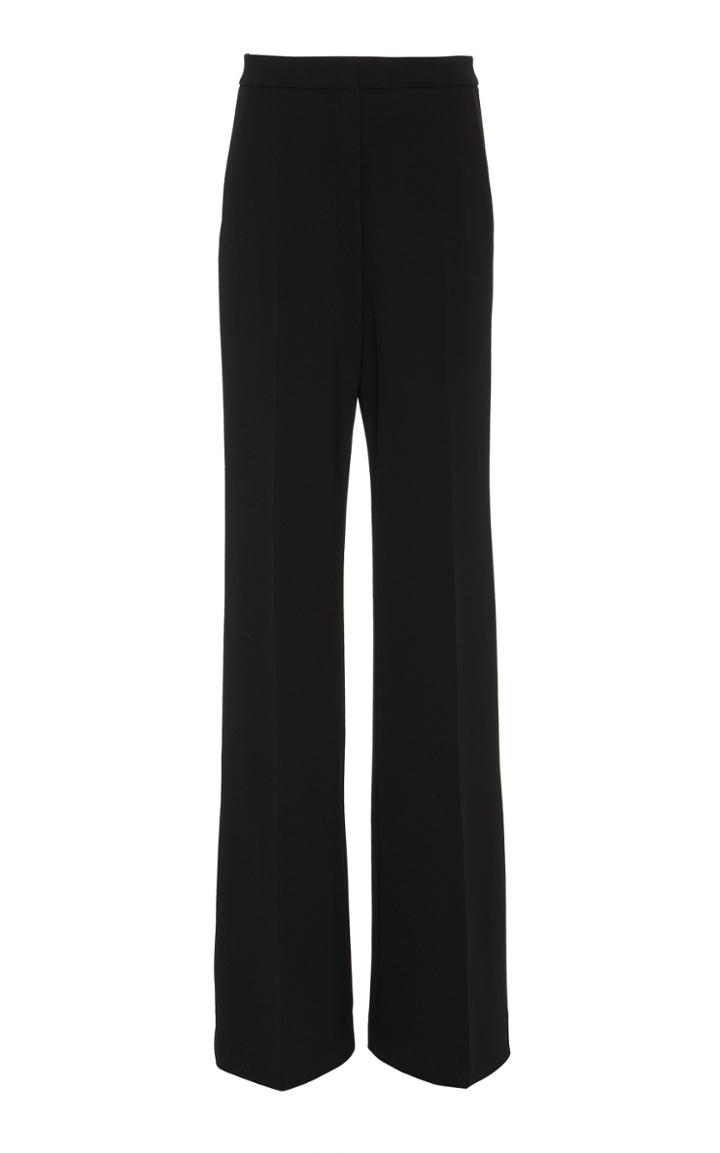 Lela Rose Maggie Wide-leg Crepe Pant