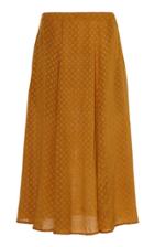 Bytimo Polka-dot Satin-jacquard Skirt