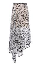 Moda Operandi Petar Petrov Roma Asymmetric Polka-dot Silk-blend Skirt Size: 34