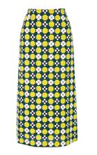 Laura Urbinati Printed Stretch Poplin Skirt