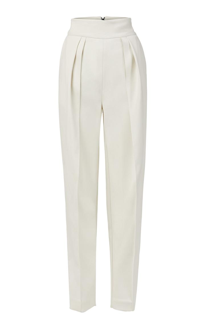Moda Operandi Maticevski Social Pleated Crepe Cropped Pants