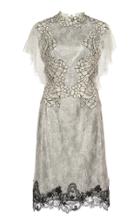 Costarellos Sequin-embellished Chantilly Lace Dress