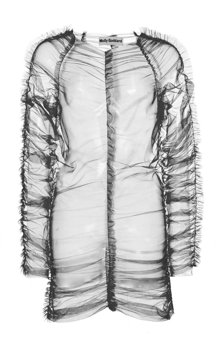 Moda Operandi Molly Goddard Una Ruched Tulle Top Size: 6