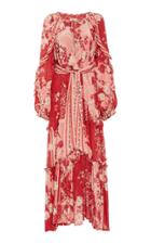 Moda Operandi Chufy Paracas Printed Chiffon Dress Size: Xs