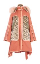 Peter Pilotto Gabardine Shearling Coat